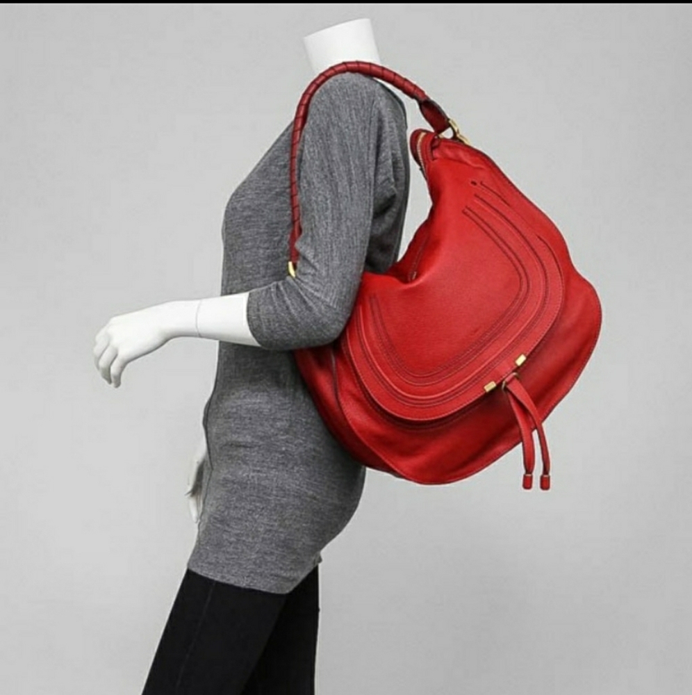 Host pick💋Chloe large Marcie pebbled leather bag